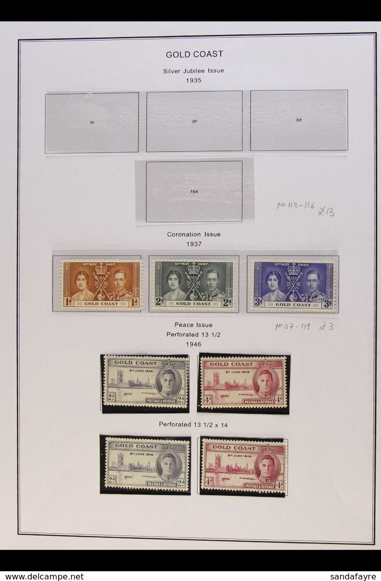 1937-54 ALL DIFFERENT FINE MINT COLLECTION Presented In Mounts On Album Pages. Includes 1938 Castle Line Perf 12 Origina - Côte D'Or (...-1957)