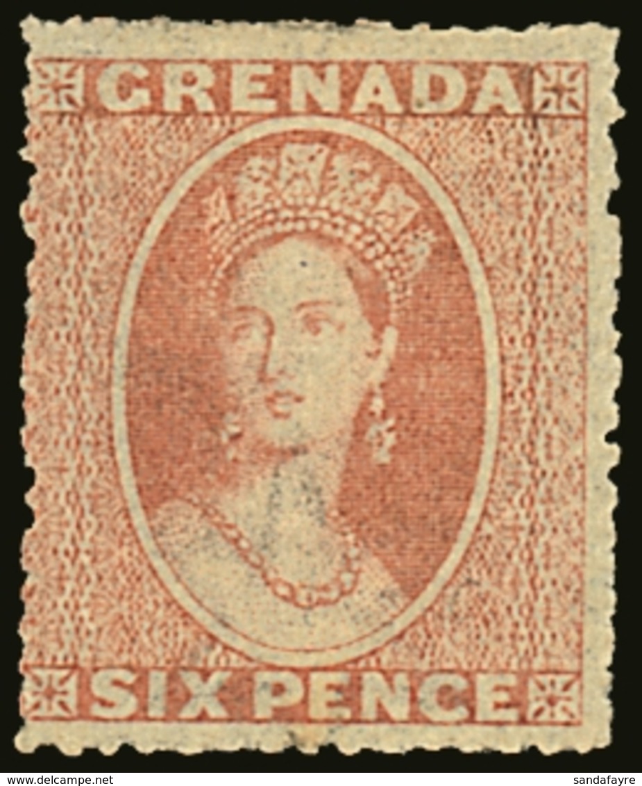 1863-71 6d Rose, Wmk Small Star, Rough Perf 14 To 16,  SG 6, Fine Mint  For More Images, Please Visit Http://www.sandafa - Grenade (...-1974)