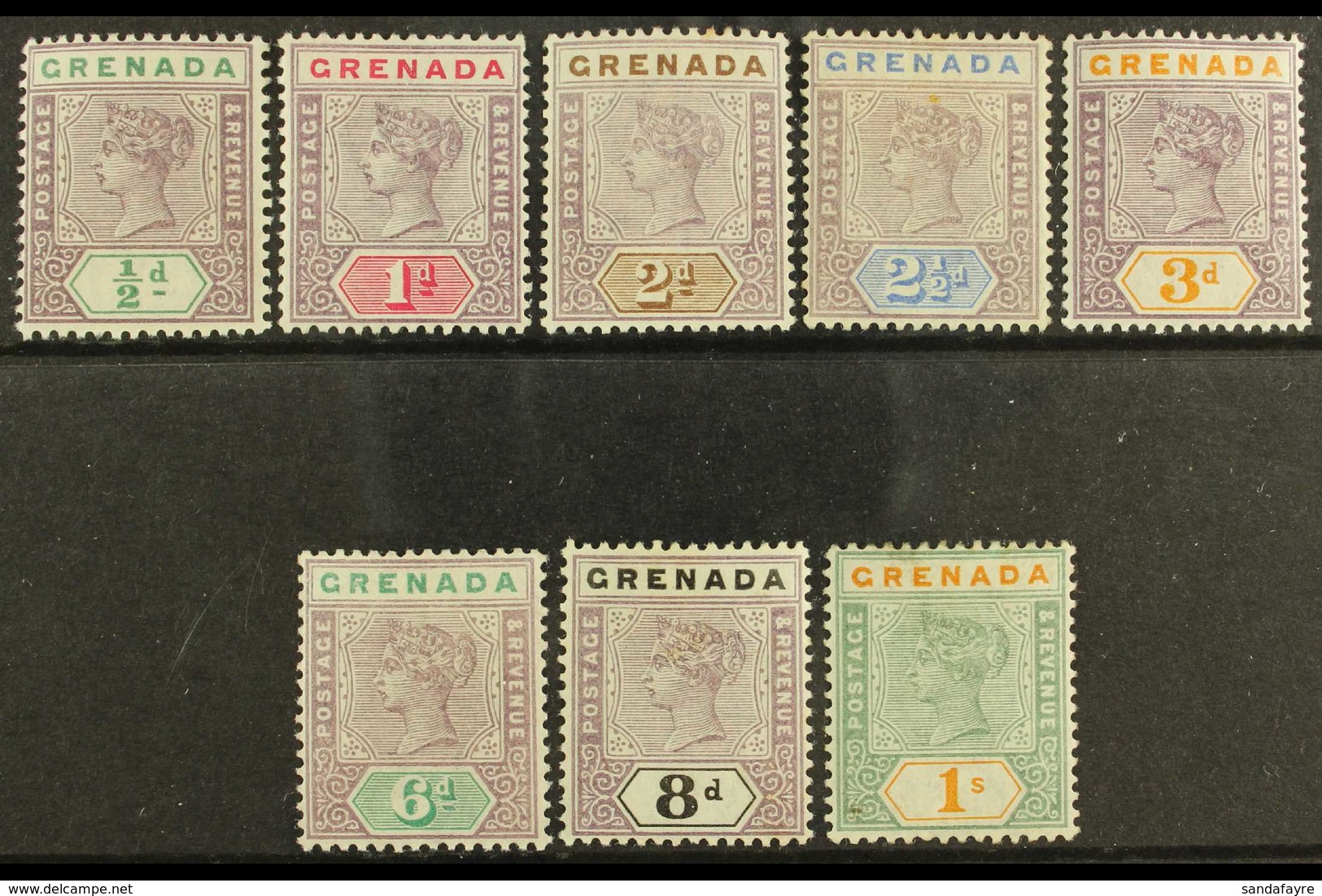 1895-99 Definitives Complete Set, SG 48/55, Very Fine Mint. (8 Stamps) For More Images, Please Visit Http://www.sandafay - Grenade (...-1974)