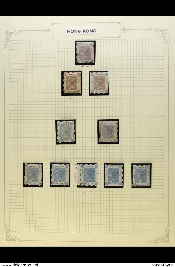 1862-1900 MINT COLLECTION In Hingeless Mounts On Leaves, Inc 1862-63 18c Unused (rounded Corner), 1863-71 2c (x2) Unused - Otros & Sin Clasificación