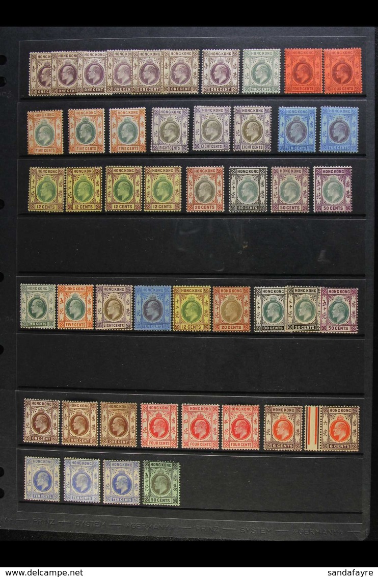 1903-11 KING EDWARD VII DEFINITIVES A Fresh Mint Assembly With 1903 (wmk Crown CA) Range Incl 10c, 20c, 30c, And 50c X2, - Autres & Non Classés