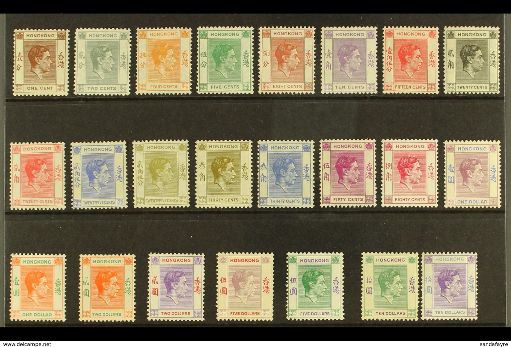 1938-52 KGVI Definitives Complete Set, SG 140/62, Very Fine Mint, Some Values Never Hinged. (23 Stamps) For More Images, - Autres & Non Classés