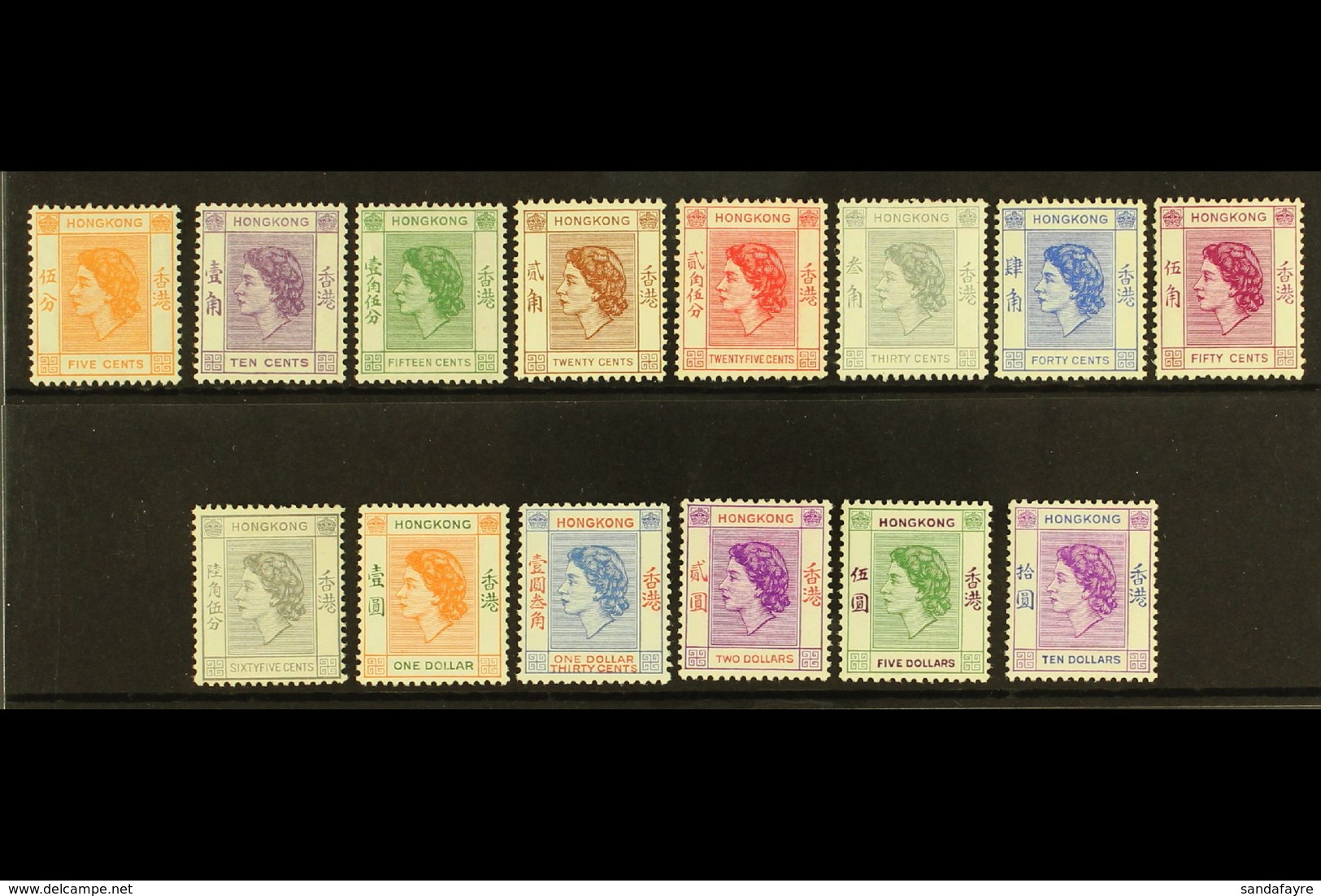 1954-62 QEII Definitives Complete Set, SG 178/91, Very Fine Mint, Very Fresh. (14 Stamps) For More Images, Please Visit  - Sonstige & Ohne Zuordnung