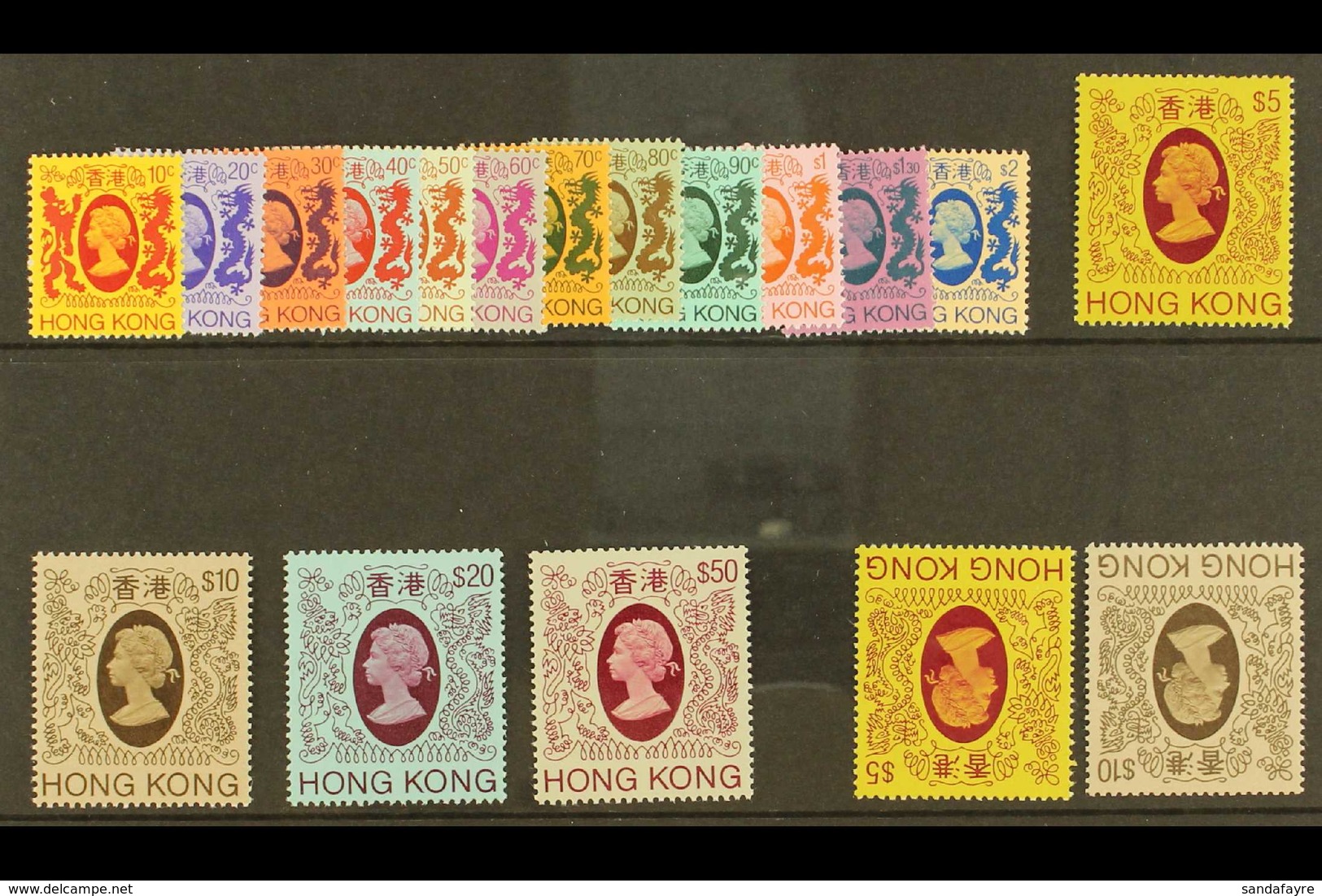 1982 Complete Definitive Set, SG 415/430, Plus $5 And $10 Watermark Varieties, Never Hinged Mint. (18 Stamps) For More I - Sonstige & Ohne Zuordnung