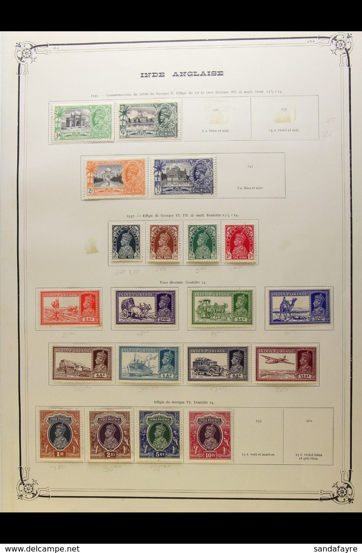 INDIA & STATES MINT COLLECTION An "Old Time" Country & Convention States Collection Presented On An Old Set Of Yvert Pri - Sonstige & Ohne Zuordnung