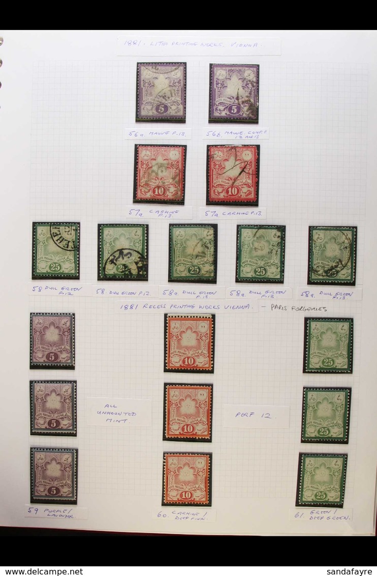 1868-1935 MINT & USED SPECIALISED COLLECTION GREAT LOOKING LOT, So Much To See Here - Postage Stamps, Air Mails, Officia - Iran