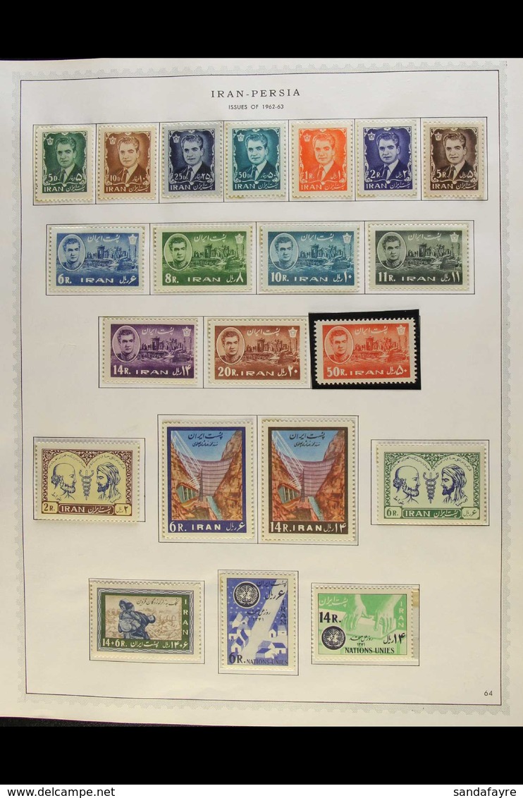 1960-70 MINT / NHM COLLECTION An Attractive, All Different Collection, Chiefly Of Complete Sets Presented In Mounts On P - Iran