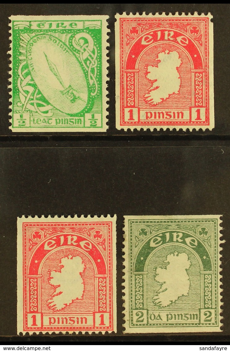 1933-34 COIL STAMPS ½d, 1d (2, One Single Perf), And 2d Imperf X Perf 14, SG 71a, 72b/c, 74a, Fine Mint. (4) For More Im - Sonstige & Ohne Zuordnung