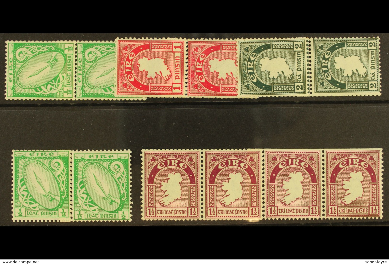 1934 COIL JOINS Vertical Pairs Of ½d, 1d And 2d, Horizontal ¦d Pair, 1½d Strip Of Four, Fine Mint. (5 Items) For More Im - Otros & Sin Clasificación