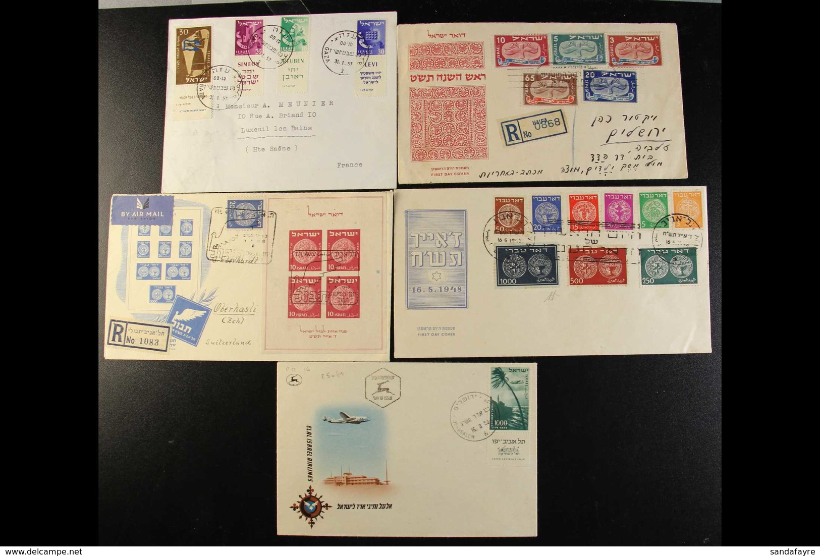 1948-1999 COVERS COLLECTION IN 4 ALBUMS Including Numerous Tabbed Sets On Unaddressed First Day Covers. Note 1948 Coins  - Sonstige & Ohne Zuordnung