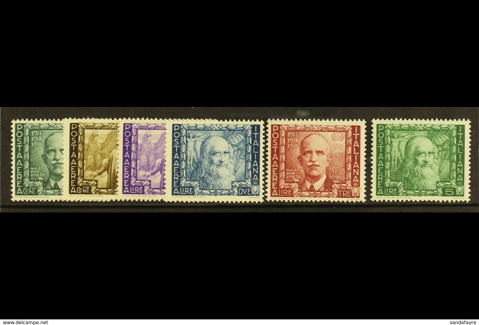 1938 Proclamation Of Empire Air Set, Sass S1520, Superb NHM. Cat €150 (£115) (6 Stamps) For More Images, Please Visit Ht - Ohne Zuordnung