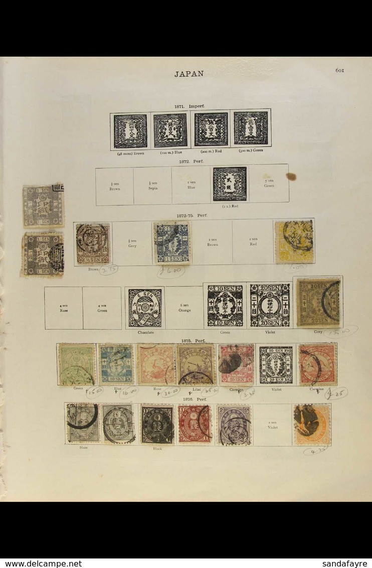 1872-1936 ATTRACTIVE OLD TIME COLLECTION On Pages, All Different Mint & Used Stamps, Inc Cherry Blossom Series (mostly F - Sonstige & Ohne Zuordnung