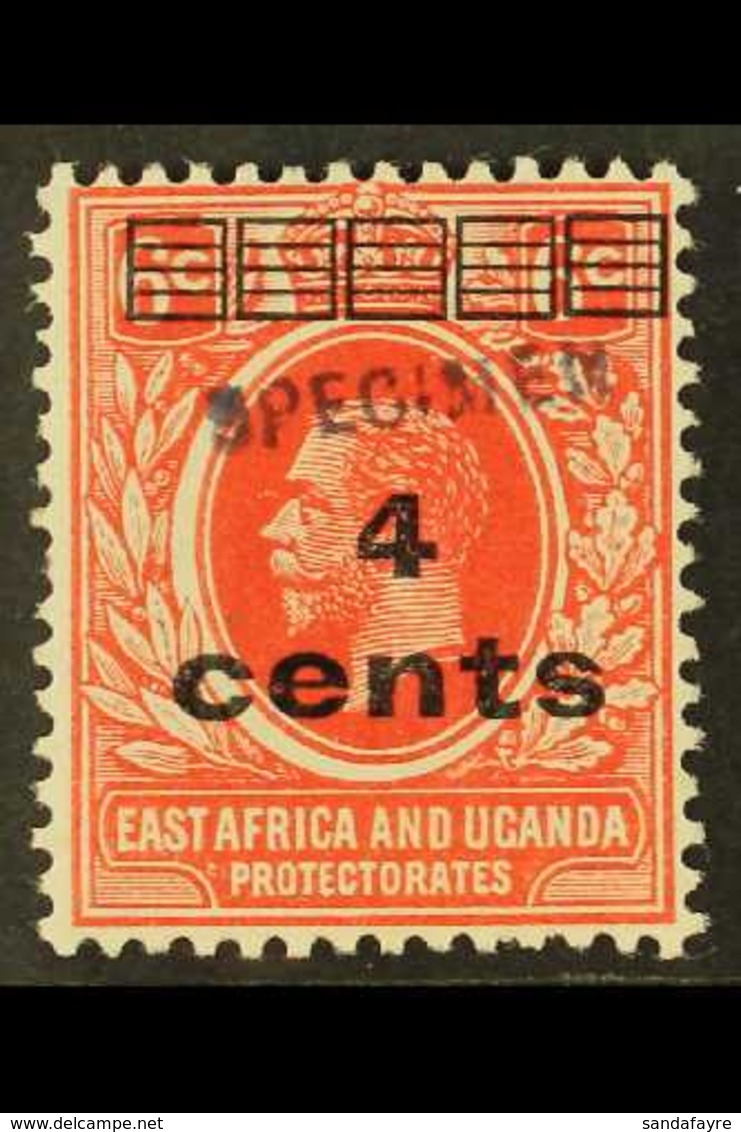 1919 4c On 6c Scarlet Handstamped "SPECIMEN", SG 64s, Very Fine Mint. For More Images, Please Visit Http://www.sandafayr - Vide