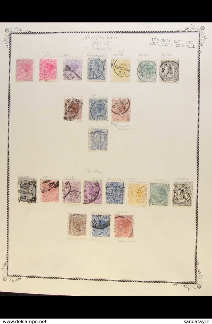 1882-1900 SIDEFACE ISSUES. ATTRACTIVE VERY FINE USED COLLECTION Copiously Identified To A Specialised Level With Many Sh - Sonstige & Ohne Zuordnung