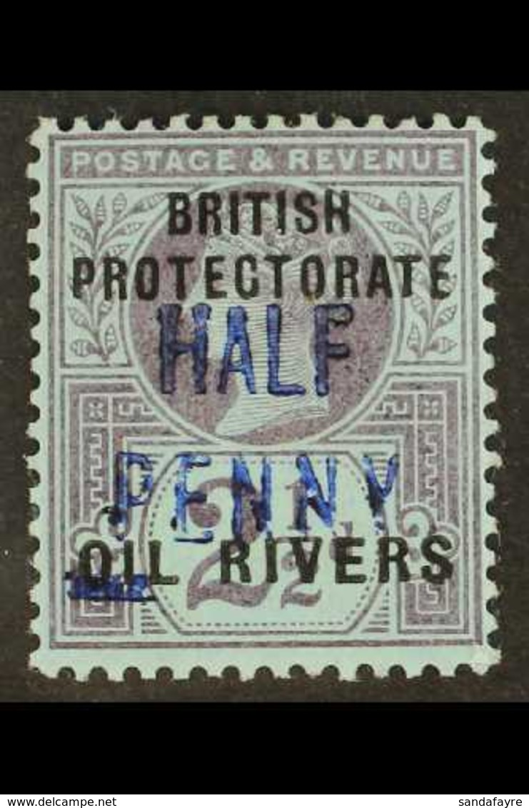 OIL RIVERS 1893 ½d On 2½d Ovptd Type 4 In Blue, SG 14, Very Fine And Fresh Mint. For More Images, Please Visit Http://ww - Other & Unclassified