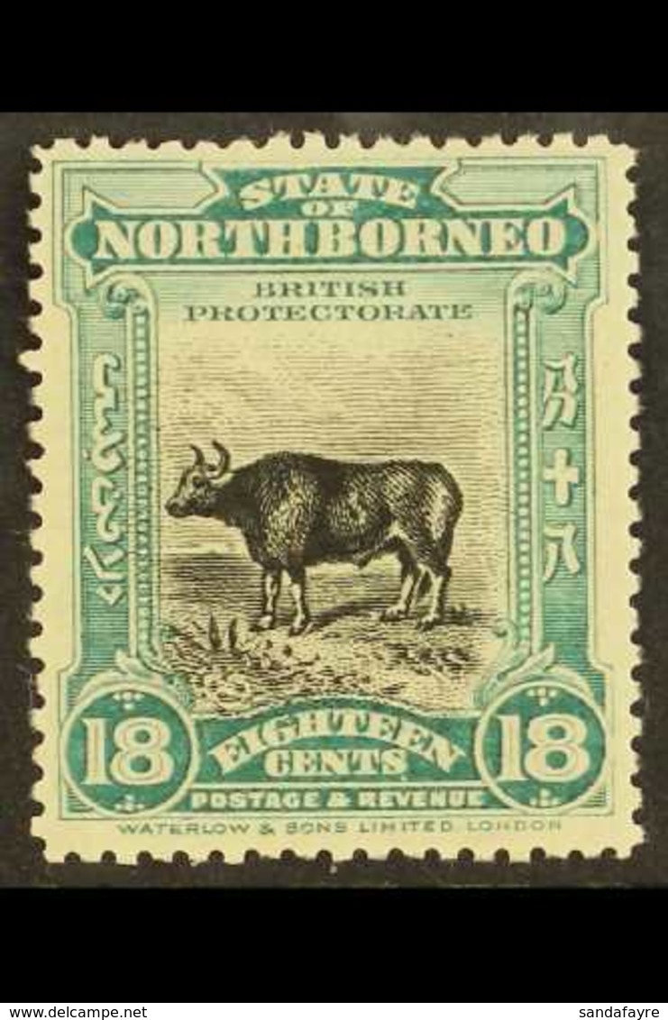1909-23 18c Blue Green, SG 175, Fine Mint For More Images, Please Visit Http://www.sandafayre.com/itemdetails.aspx?s=603 - Nordborneo (...-1963)
