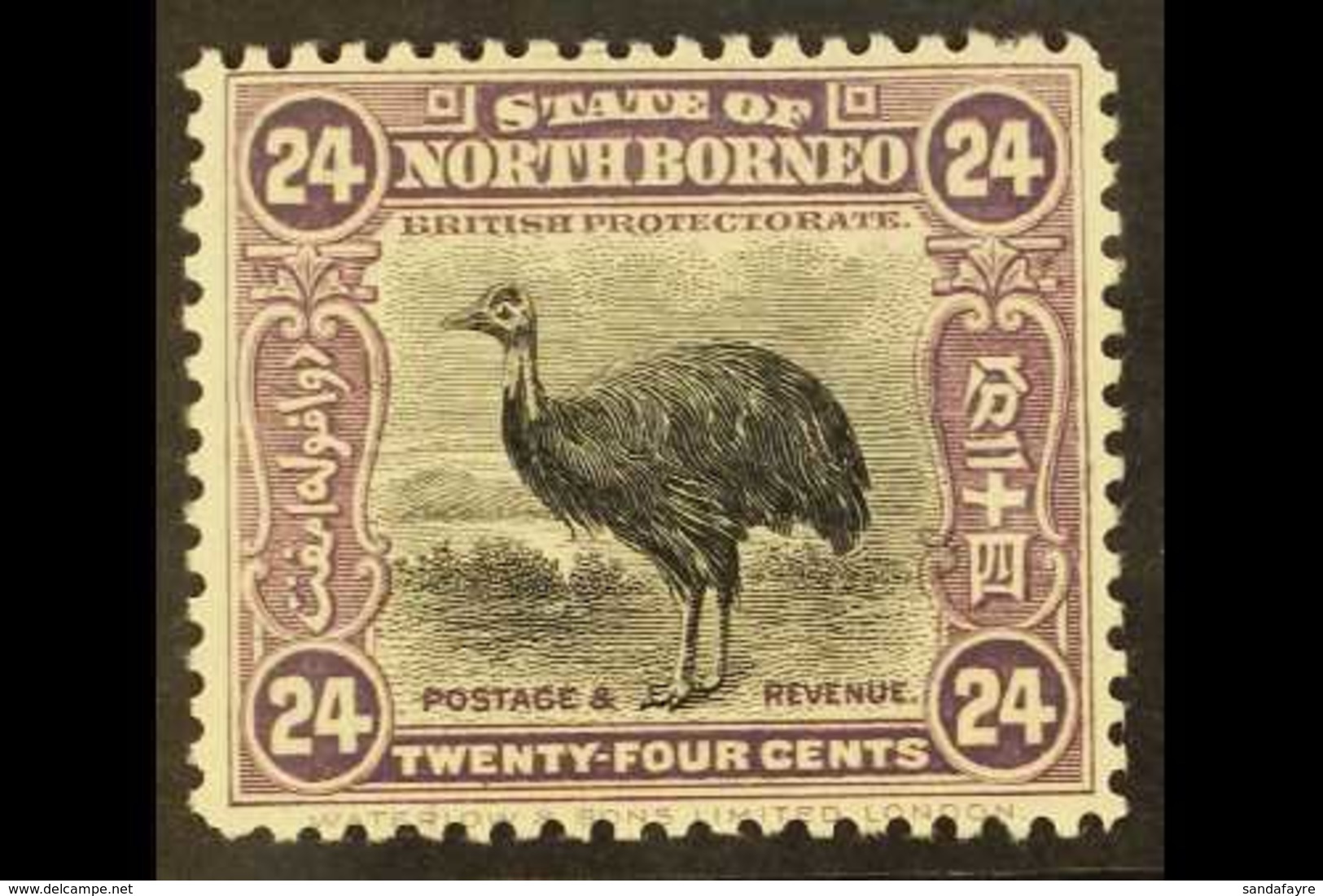 1925-28 24c Violet, SG 288, Fine Mint For More Images, Please Visit Http://www.sandafayre.com/itemdetails.aspx?s=614412  - Borneo Septentrional (...-1963)