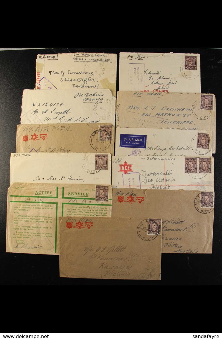 WW2 AUSTRALIAN FORCES - ZERO PREFIXES - ARMY POST OFFICES A Fine Collection Of Covers Back To Australia, Bearing Austral - Papua New Guinea