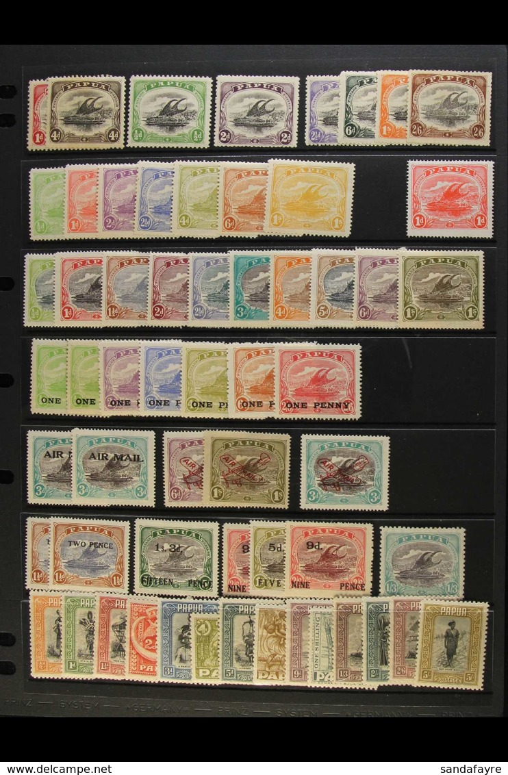 1907-41 MINT COLLECTION Incl. 1910-11 To 2s6d, 1911-15 To 1s, 1916-31 To 1s, 1917 Surcharges Set, Plus 1d On ½d Crown To - Papua-Neuguinea