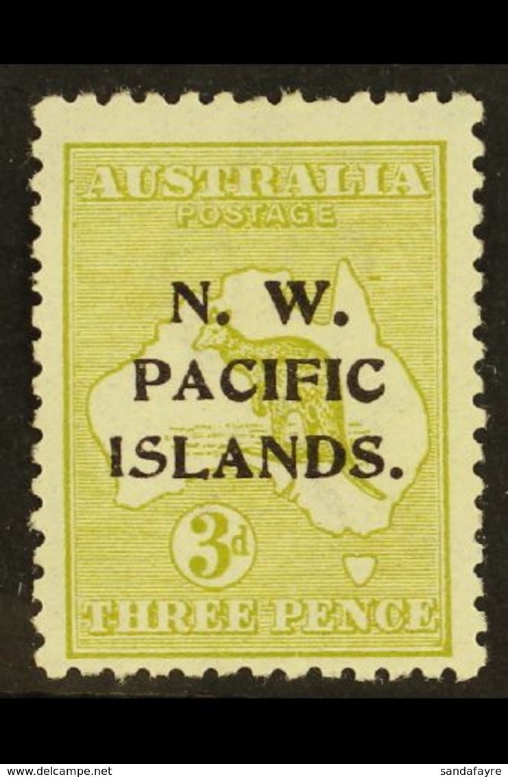 1915 - 16 3d Greenish Olive, Die I, SG 76c, Very Fine And Fresh Mint. Scarce Stamp. For More Images, Please Visit Http:/ - Papua New Guinea