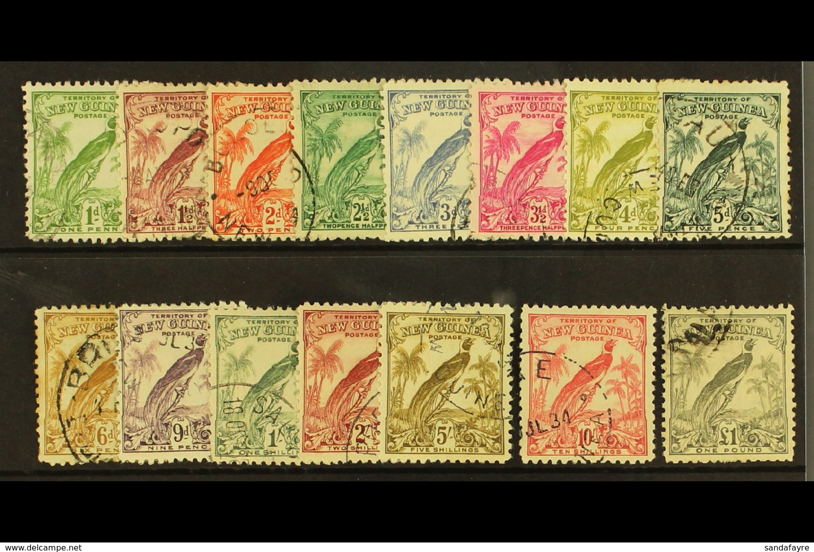 1932 10th Anniv Set (without Dates),  SG 177/89,  Fine And Fresh Used. (15 Stamps) For More Images, Please Visit Http:// - Papouasie-Nouvelle-Guinée