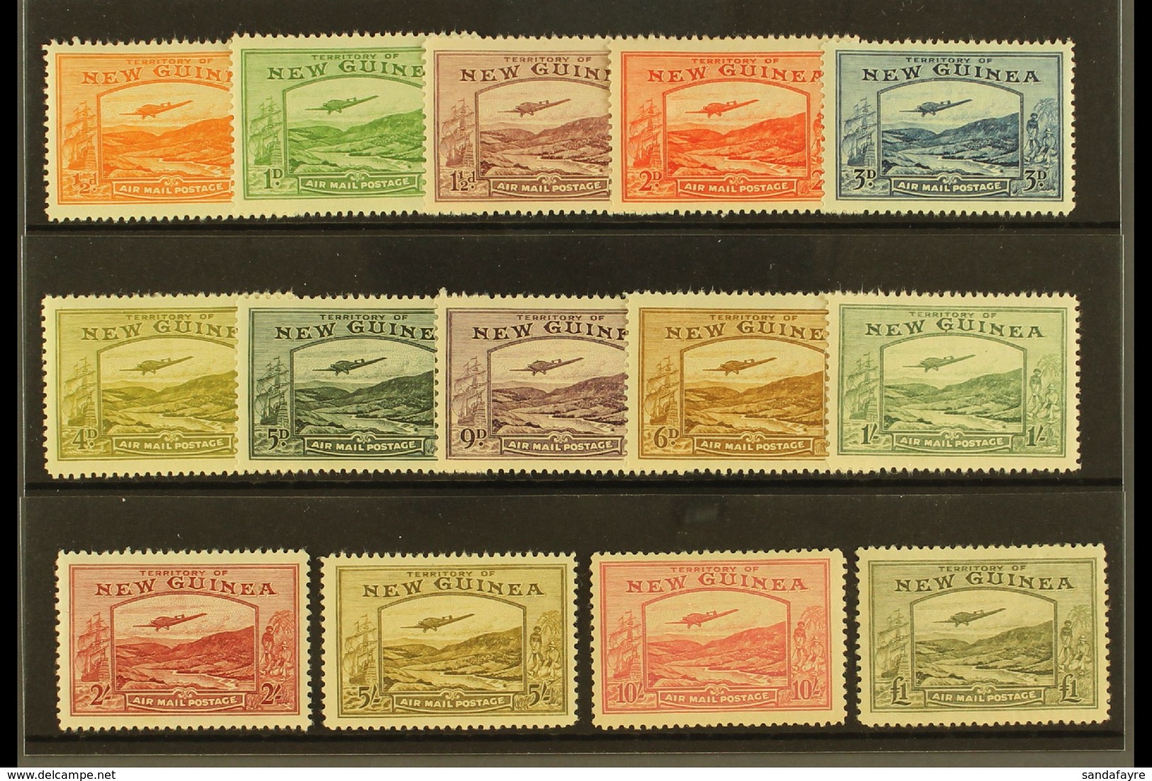 1939 Airmail Set Complete, SG 212/5, Very Fine And Fresh Mint. (14 Stamps) For More Images, Please Visit Http://www.sand - Papua New Guinea