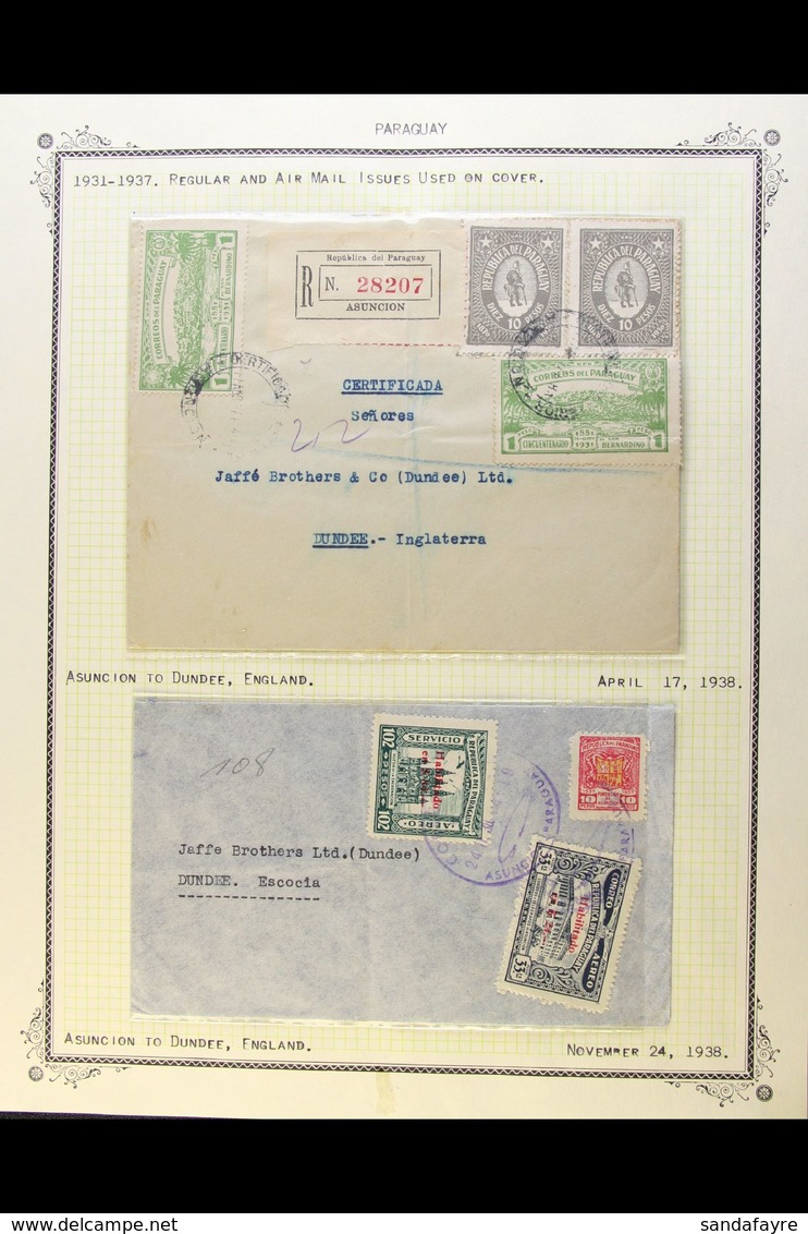1891-1949 COVERS COLLECTION An Interesting And Attractive Array. With Late 19th Century Range Of Postal Stationery Items - Paraguay