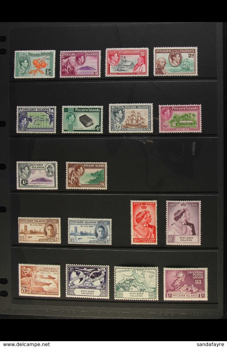 1940-1951 KGVI COMPLETE VERY FINE MINT A Delightful Complete Basic Run From SG 1 Right Through To SG 16. Fresh And Attra - Pitcairninsel