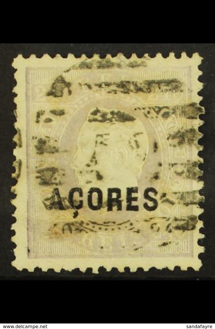 AZORES 1871-73 240r Pale Dull Lilac, SG 26, Fine Used With ISPP Certificate. A Difficult Stamp To Find! For More Images, - Other & Unclassified