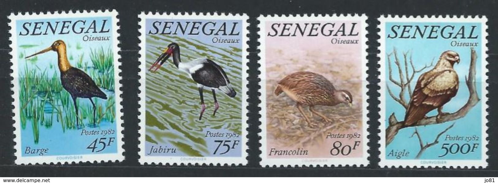 Sénégal YT 579-582 XX / MNH Oiseaux Bird - Sénégal (1960-...)