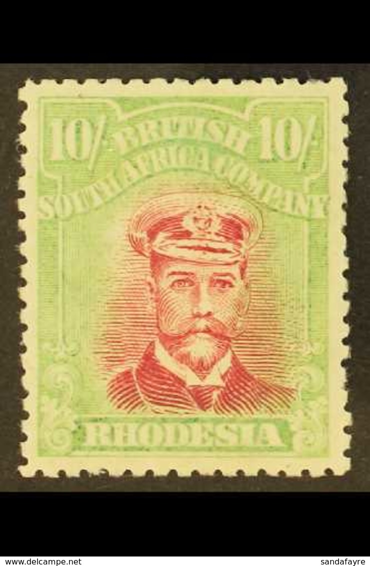 1922 10s Crimson And Bright Yellow Green, Admiral, Head Die III, Perf 14, SG 309, Superb Never Hinged Mint, Shows Slight - Autres & Non Classés
