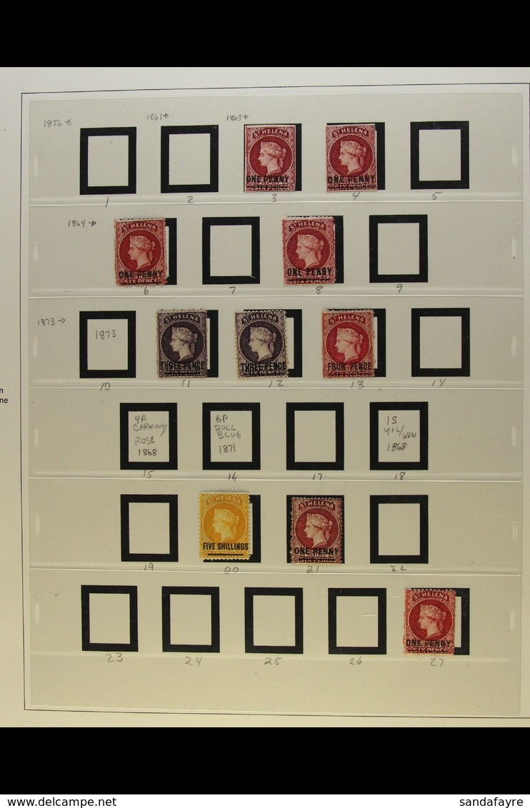 1863-1894 MINT FIRST TYPES COLLECTION An Identified Selection, Fresh Mint Or Mint/no Gum Presented On A Pair Of Hingeles - Sainte-Hélène