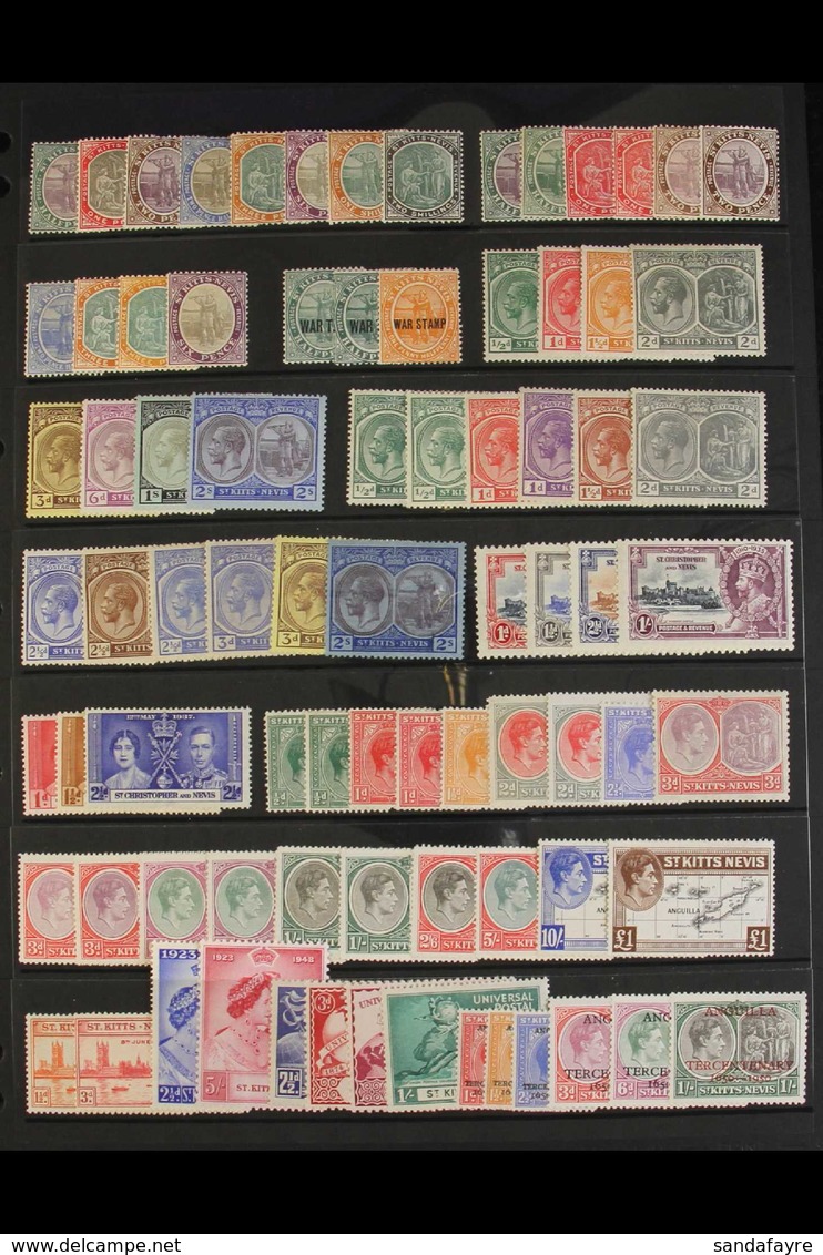 1903-1970 FINE MINT COLLECTION Incl. 1903 Set To 2s, 1905-18 Incl. Both 3d Papers, 6d, 1920-22 To 2s, 1921-29 To 2s, 193 - St.Kitts And Nevis ( 1983-...)