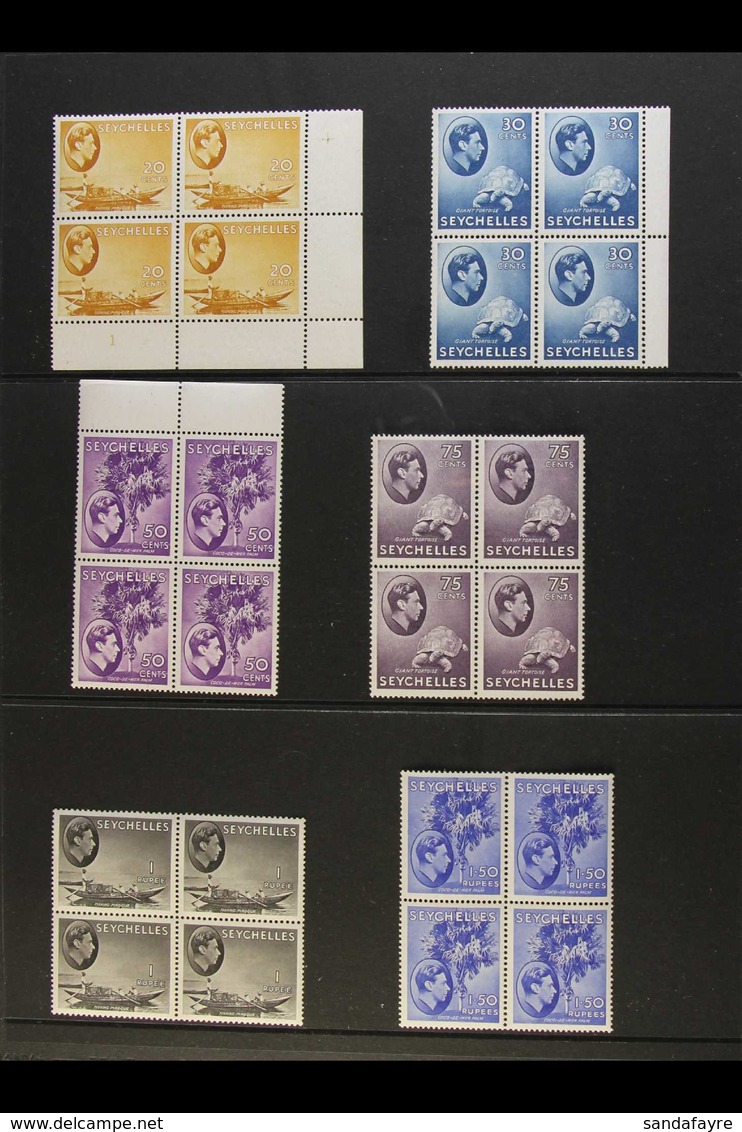 1937-75 MINT / NHM AUCTION PURCHASE A Useful, Lightly Duplicated Range Of Issues On Stock Pages & In Glassines, A Collec - Seychellen (...-1976)