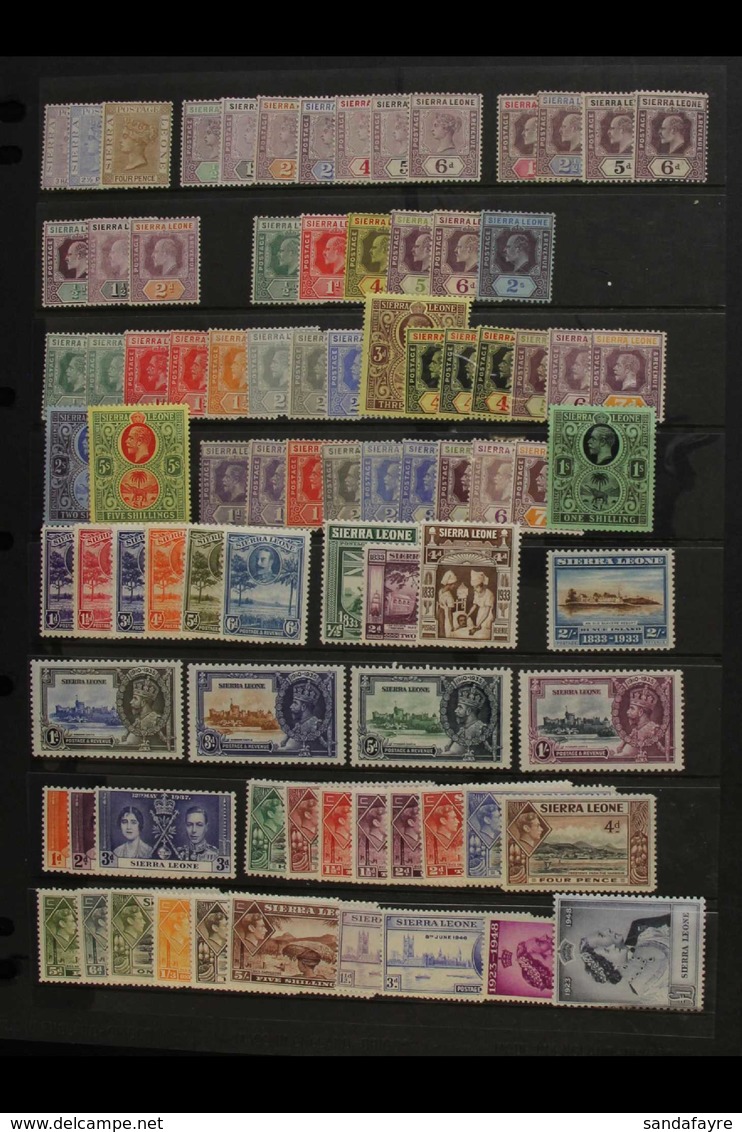 1884-1966 FINE MINT COLLECTION Incl. 1896-97 To 6d, 1903 To 5d And 6d, 1907-12 To 5d, 6d And 2s, 1912-21 To 2s And 5s, 1 - Sierra Leone (...-1960)