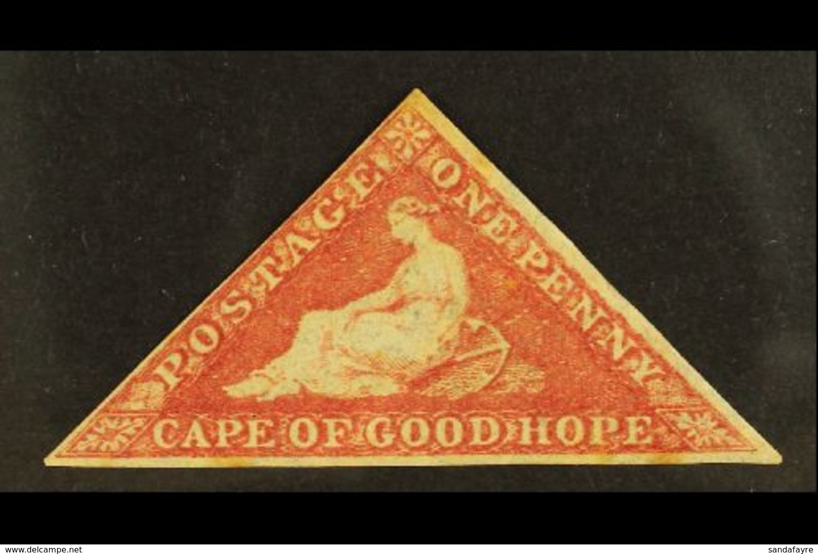 CAPE OF GOOD HOPE 1855-63 1d Deep Rose-red, SG 5b, MINT Part OG With 3 Just Clear/good Neat Margins, Couple Of Mild Tone - Ohne Zuordnung