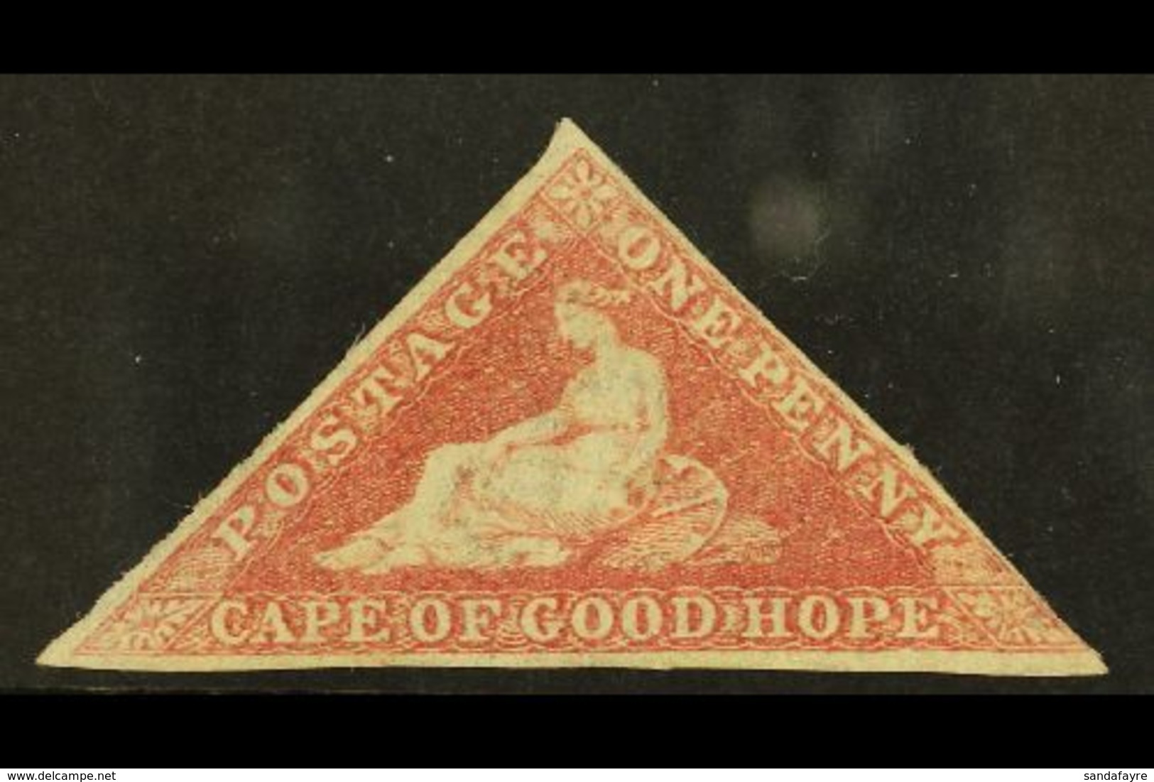 CAPE OF GOOD HOPE 1855-63 1d Rose, SG 5a, Mint With Neat Margins Just Touching At Lower Right Side, Part OG With Glazed  - Non Classés