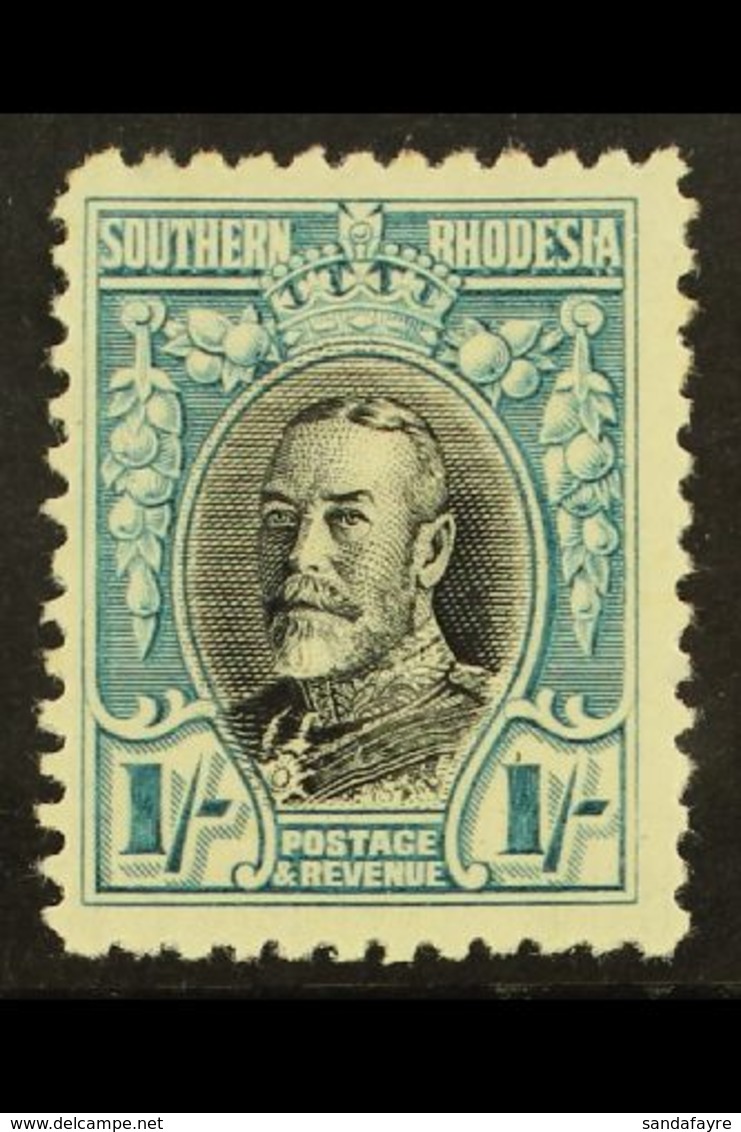 1931 1s Black And Greenish Blue, Geo V, Perf 11½, SG 23a, Very Fine And Fresh Mint. For More Images, Please Visit Http:/ - Rhodésie Du Sud (...-1964)