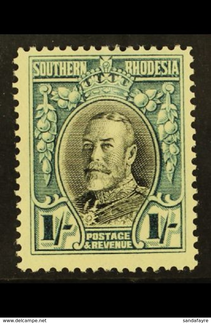 1931-7 1s Black & Greenish Blue, Perf.14, SG 23b, Never Hinged Mint. For More Images, Please Visit Http://www.sandafayre - Südrhodesien (...-1964)