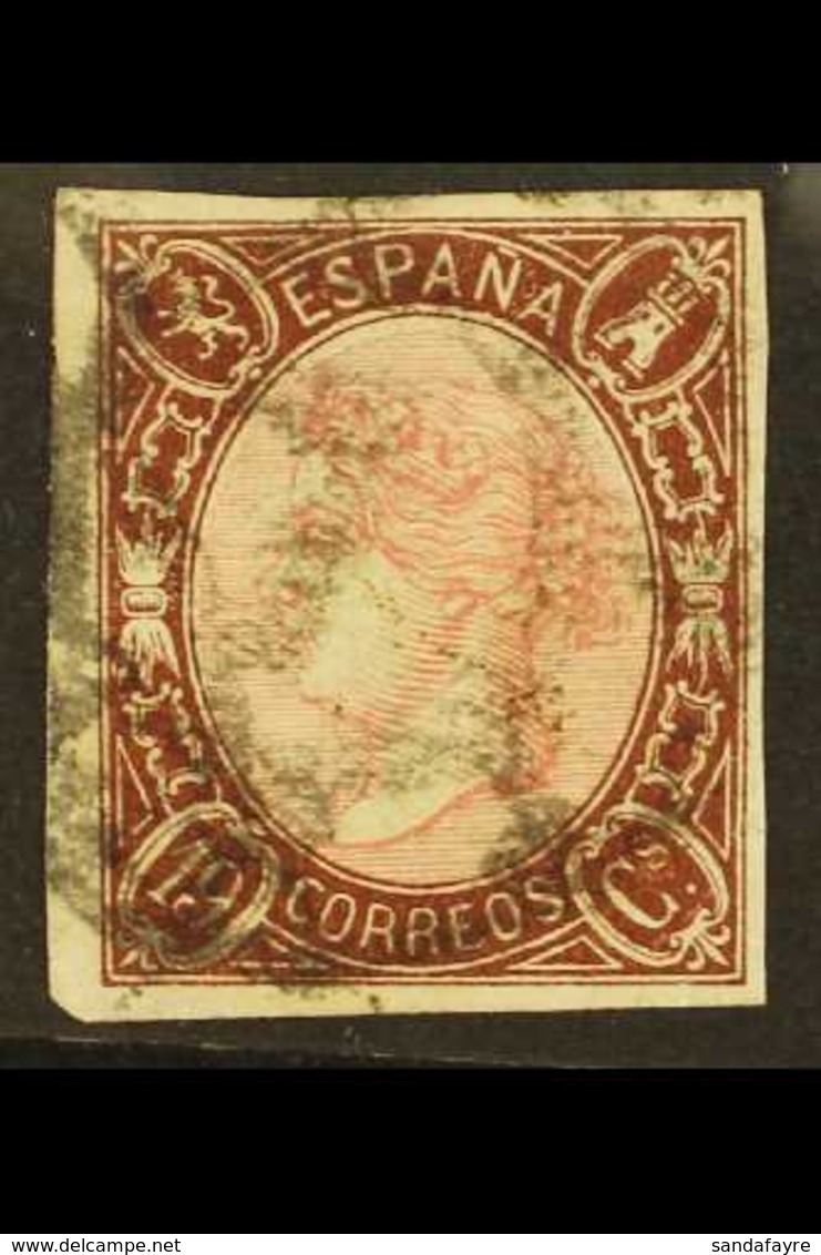 1865 19Cs Rose & Brown, SG 83, Mi 64 IMPERF, Good Used With Four Margins. For More Images, Please Visit Http://www.sanda - Autres & Non Classés