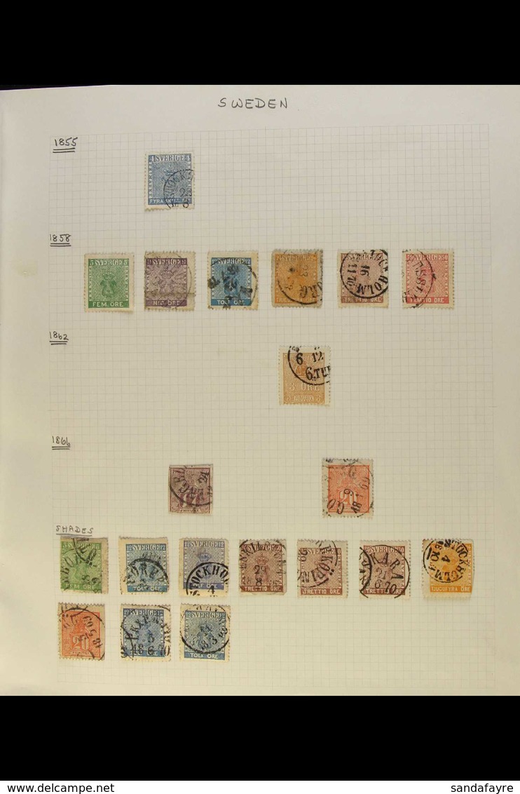 1850's-1980's INTERESTING MINT & USED RANGES On Various Leaves, Inc 1855 4s Used, 1858-72 Set Used With Shades, 1862-72  - Sonstige & Ohne Zuordnung