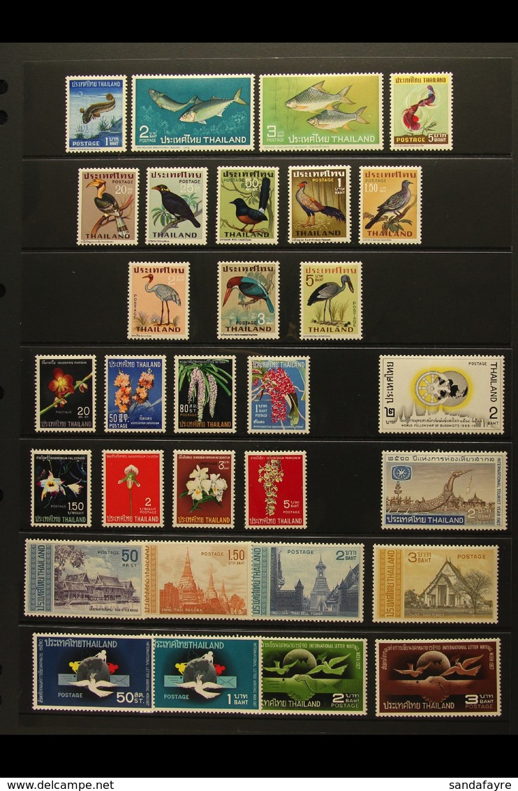 1960-67 VERY FINE MINT COLLECTION Presented On Stock Pages. An All Different, Lightly Hinged Collection That Includes Am - Thailand