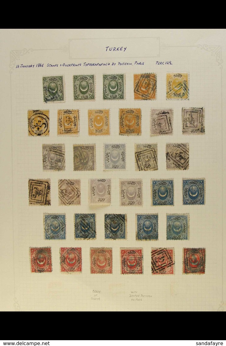 1865 "DULOZ" ISSUE SEMI SPECIALISED COLLECTION Extensive Mint And Used Collection With Interest In Shades And Cancellati - Autres & Non Classés