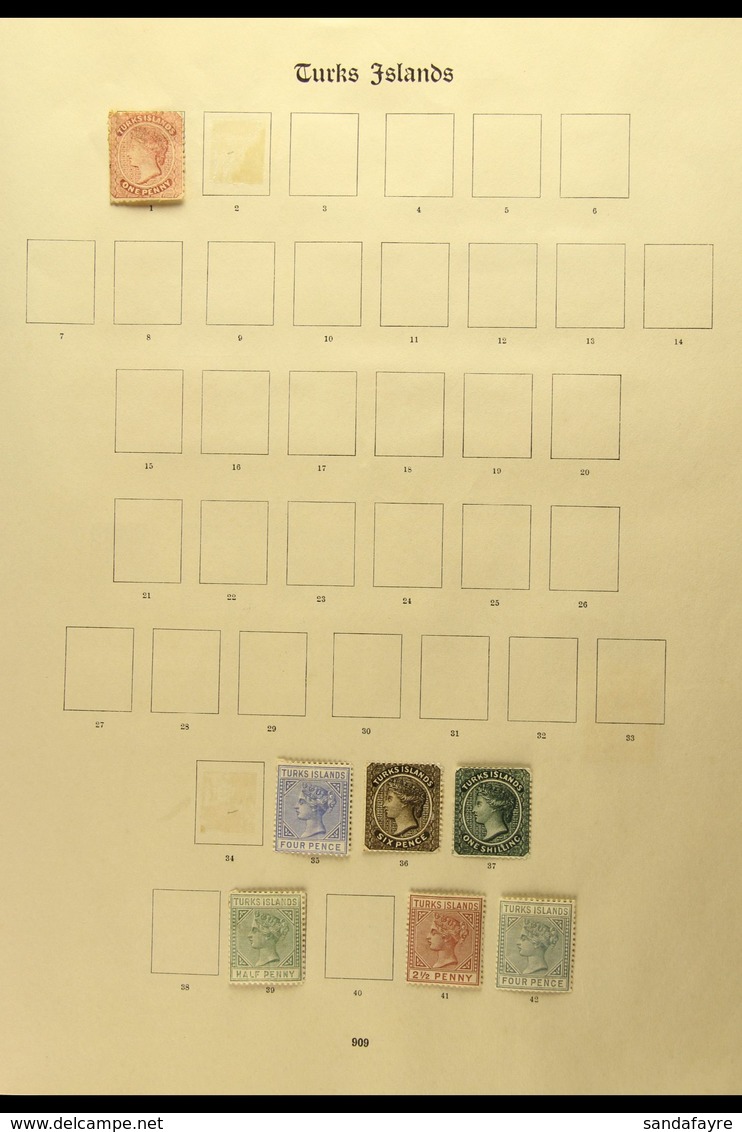 1867-1935 MINT COLLECTION ON "NEW IMPERIAL" LEAVES All Different, A Few Faults But Mainly Fine Condition. Note 1867 1d D - Turcas Y Caicos