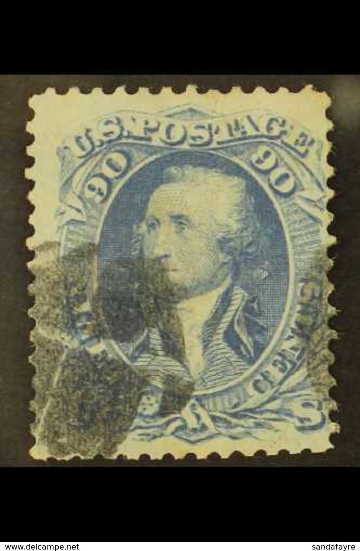 1861-2 90c Pale Blue, Perf.12, Scott 72a, SG 68a, Fine Used. For More Images, Please Visit Http://www.sandafayre.com/ite - Other & Unclassified