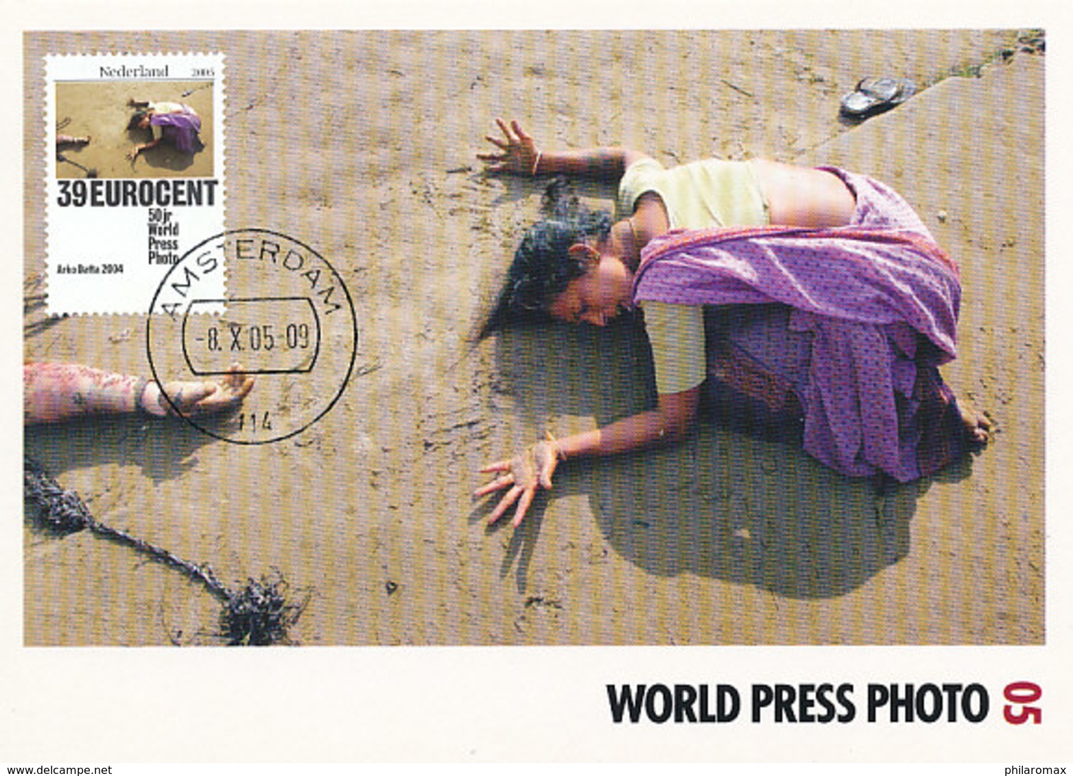 D32452 CARTE MAXIMUM CARD FD 2005 NETHERLANDS - WORLD PRESS PHOTO TSUNAMI ASIA - CP ORIGINAL - Fotografie