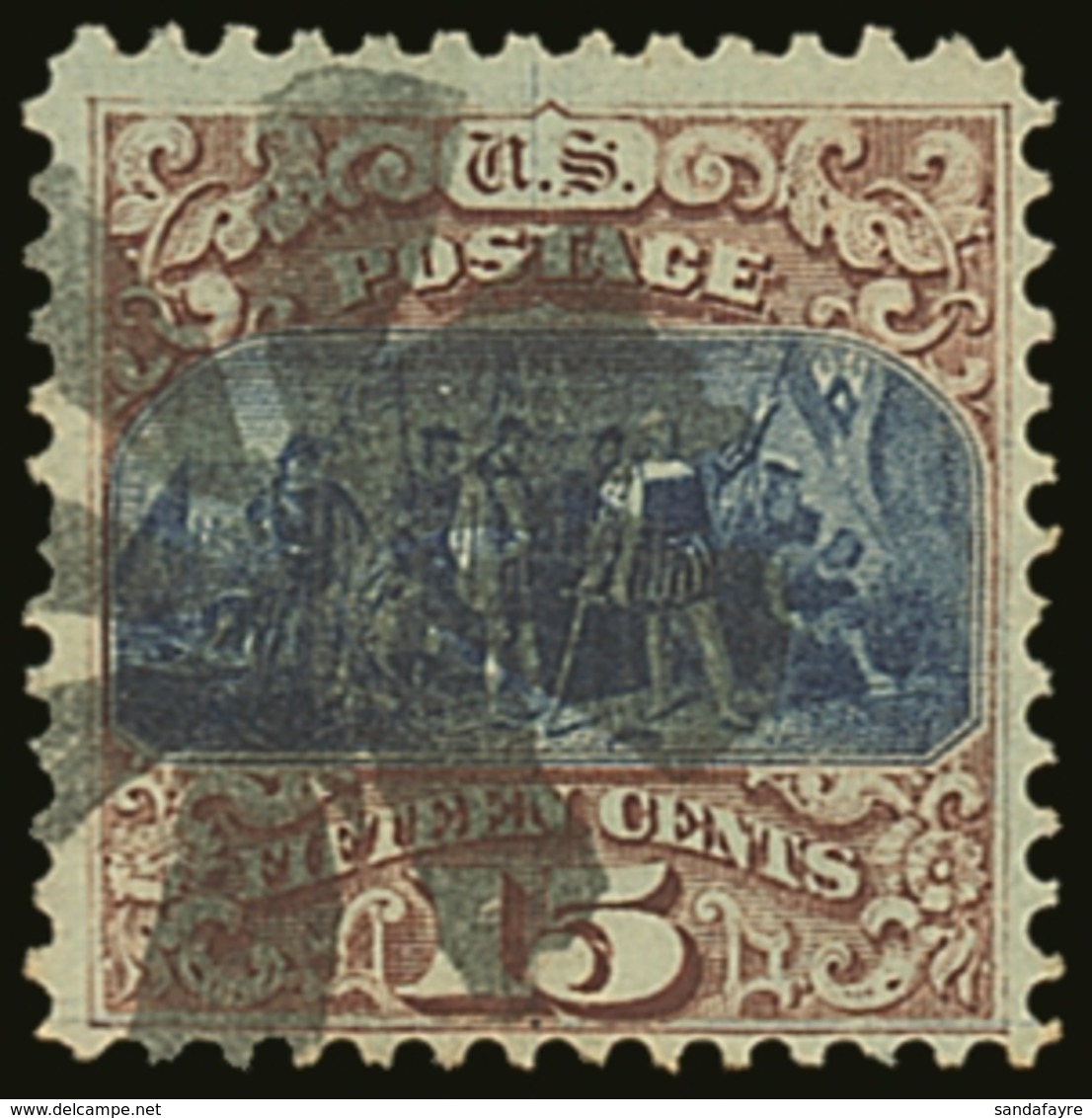 1869 15c Blue & Brown, Type I, Scott 118, SG 120, Good Colour & Centering, Fine To Very Fine Used For More Images, Pleas - Autres & Non Classés