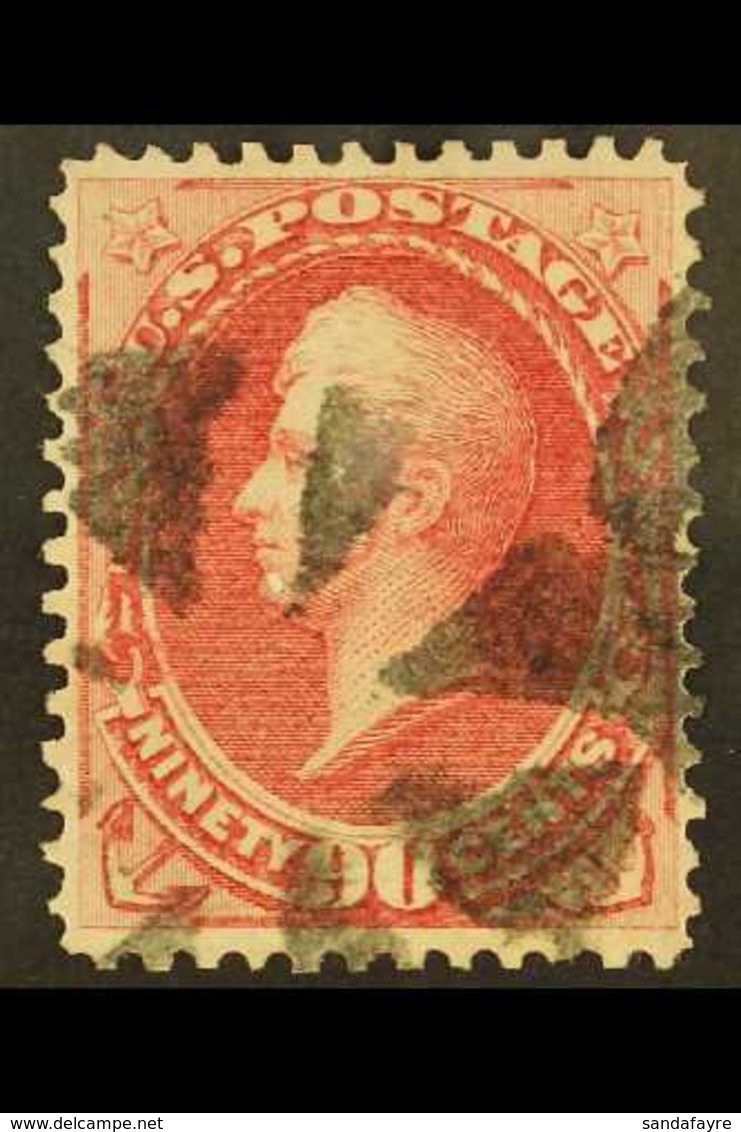 1870 90c Carmine, SG 157, Scott 166, Used With Extremely Fine Centering & Rare Thus! For More Images, Please Visit Http: - Other & Unclassified