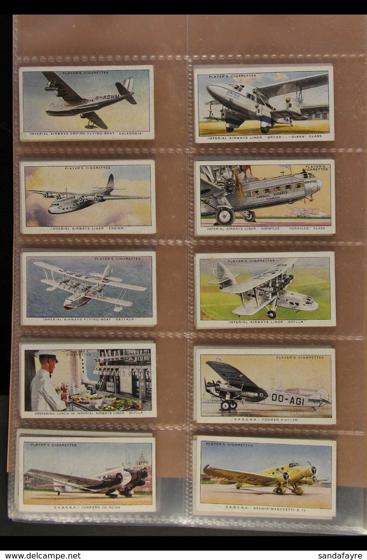 1936-39 SETS COLLECTION Presented In An Album. Includes 1936 Players "International Airliners" (50), 1937 Carreras "Our  - Sonstige & Ohne Zuordnung