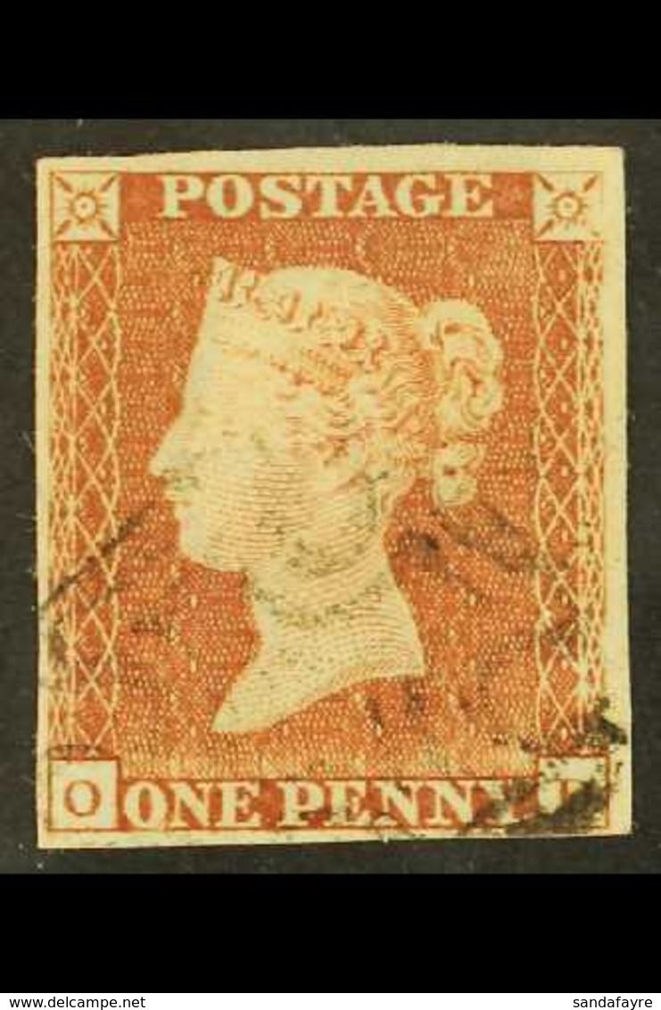1841 1d Red- Brown 'OD'  From 'Black' Plate 9, SG 7, Very Fine Used With 4 Margins & Light MC Cancellation. Lovely Examp - Autres & Non Classés